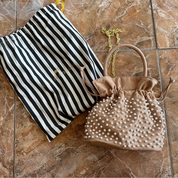 Lele Sadoughi Pearl drawstring bag - Picture 1 of 6